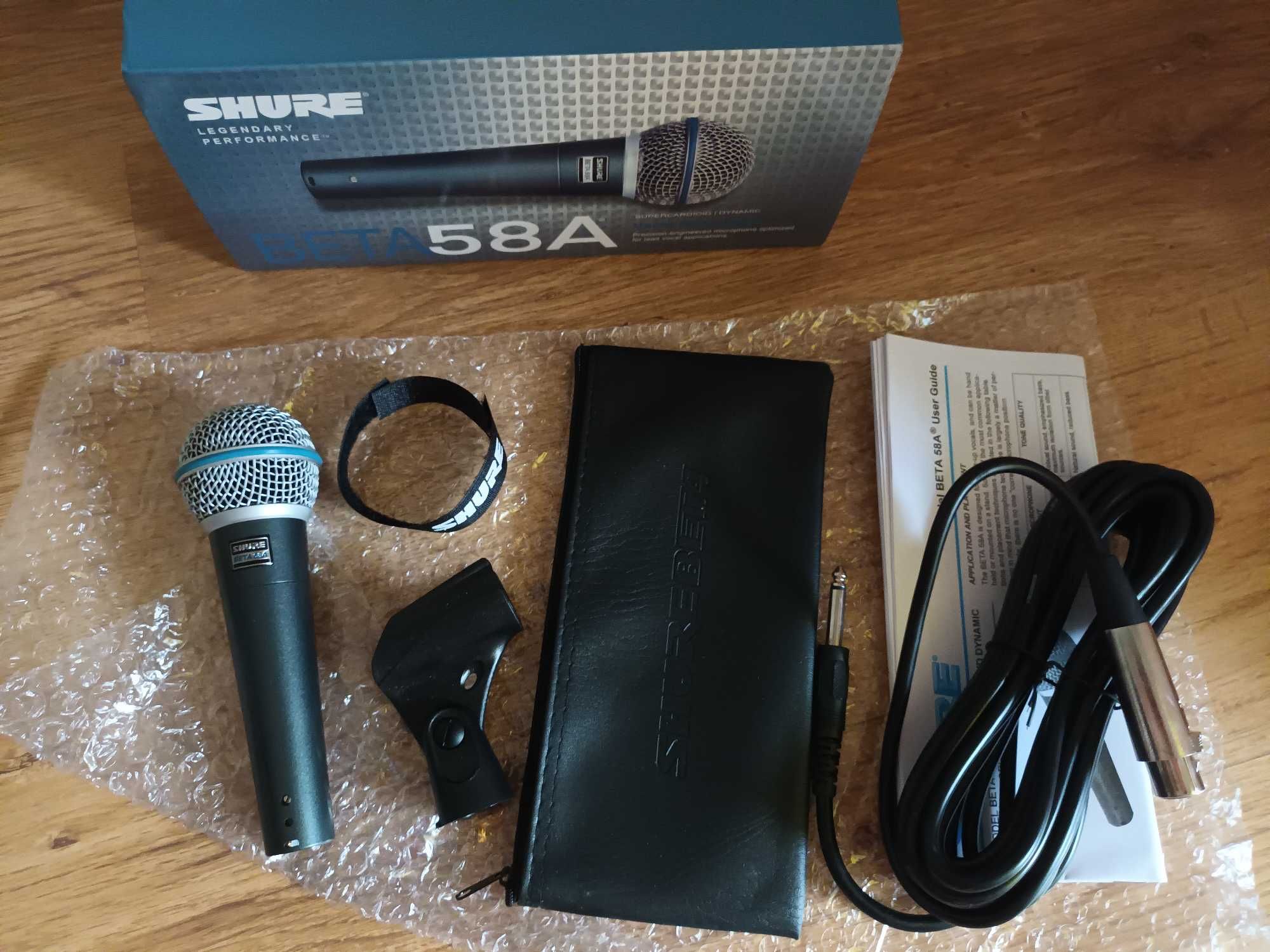 Microfon profesional SHURE BETA 58A Microfon cu fir solisti/soliste/dj