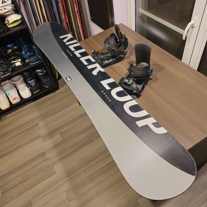Placa Snowboard Killer Loop 162 cu Legaturi Crazy Creek L