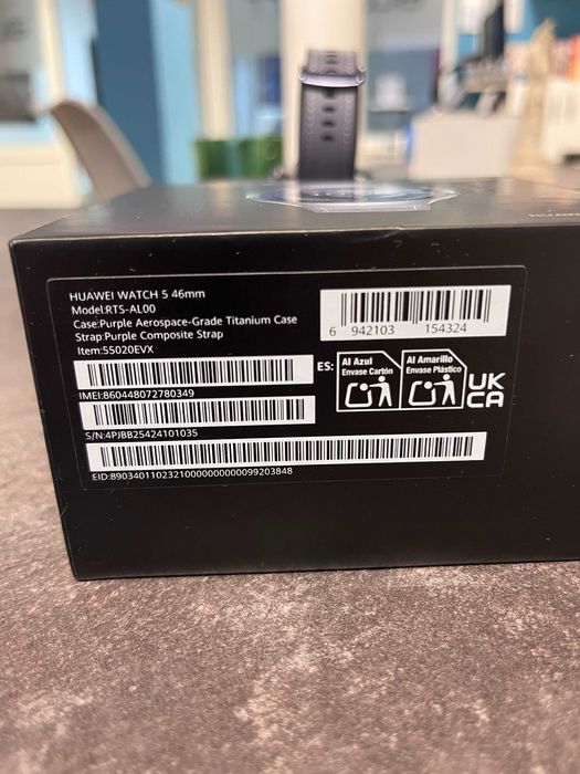 ЧИСТО НОВ 46mm Huawei Watch 5 TITANIUM с Гаранция