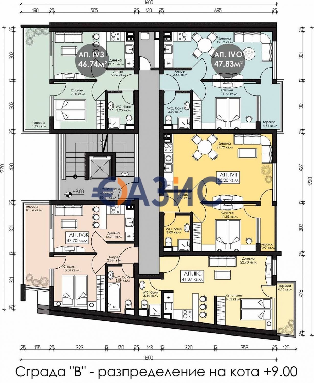 Апартамент с 1 спалня в комплекс Melia Florence в Несебър, България,