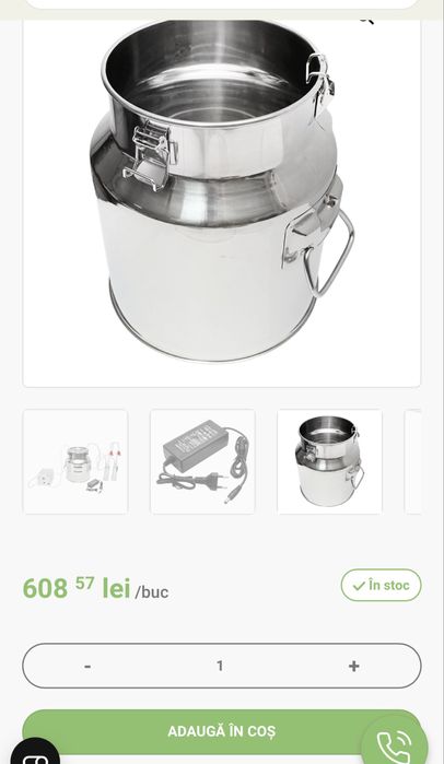 Vand mulgator capre/oi folosit o singura data