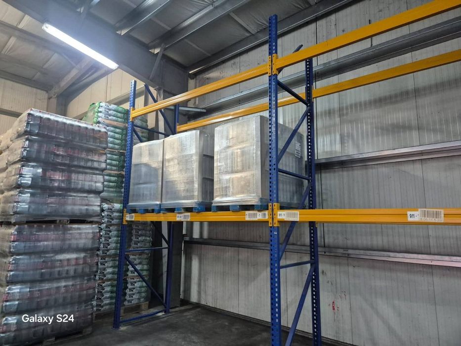 Rafturi metalice industriale depozitare paleti 22x11.7