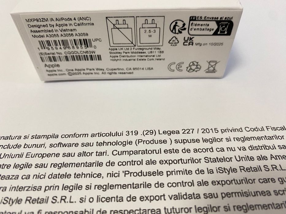 Airpods 4 ANC - Noi, Sigilate - Cadoul Ideal - Urgent
