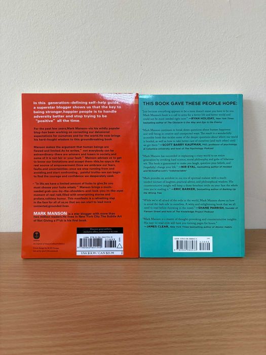 Промо книги – The Subtle Art of Not Giving a Fck + Everything Is Fcked