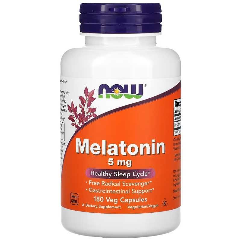 NOW Foods Мелатонин, Melatonin, 3 мг, 5 мг, 10 мг, 20 мг