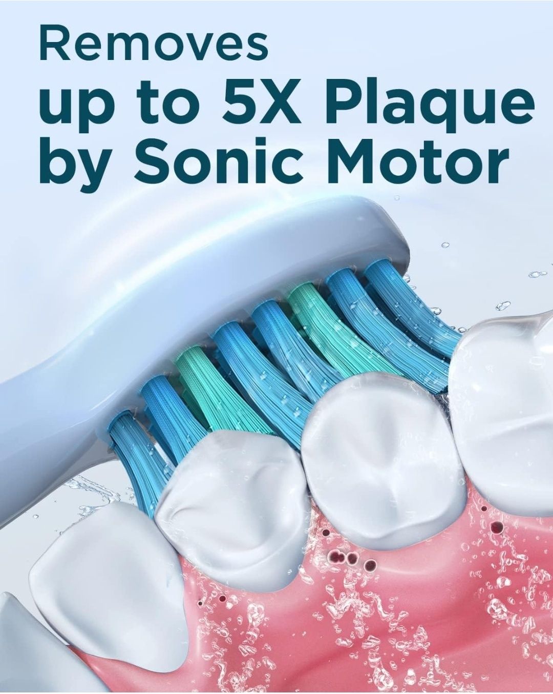 Sonic Електрическа четка за зъби - 6 безплатни приставки (НОВА)