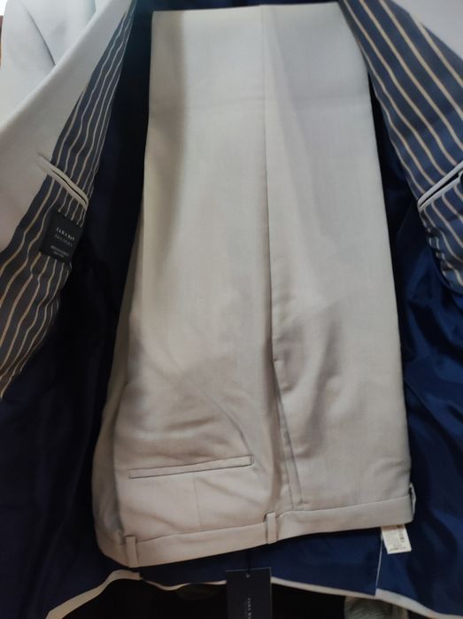 Costum bărbați gri  nou Zara Man Tailoring