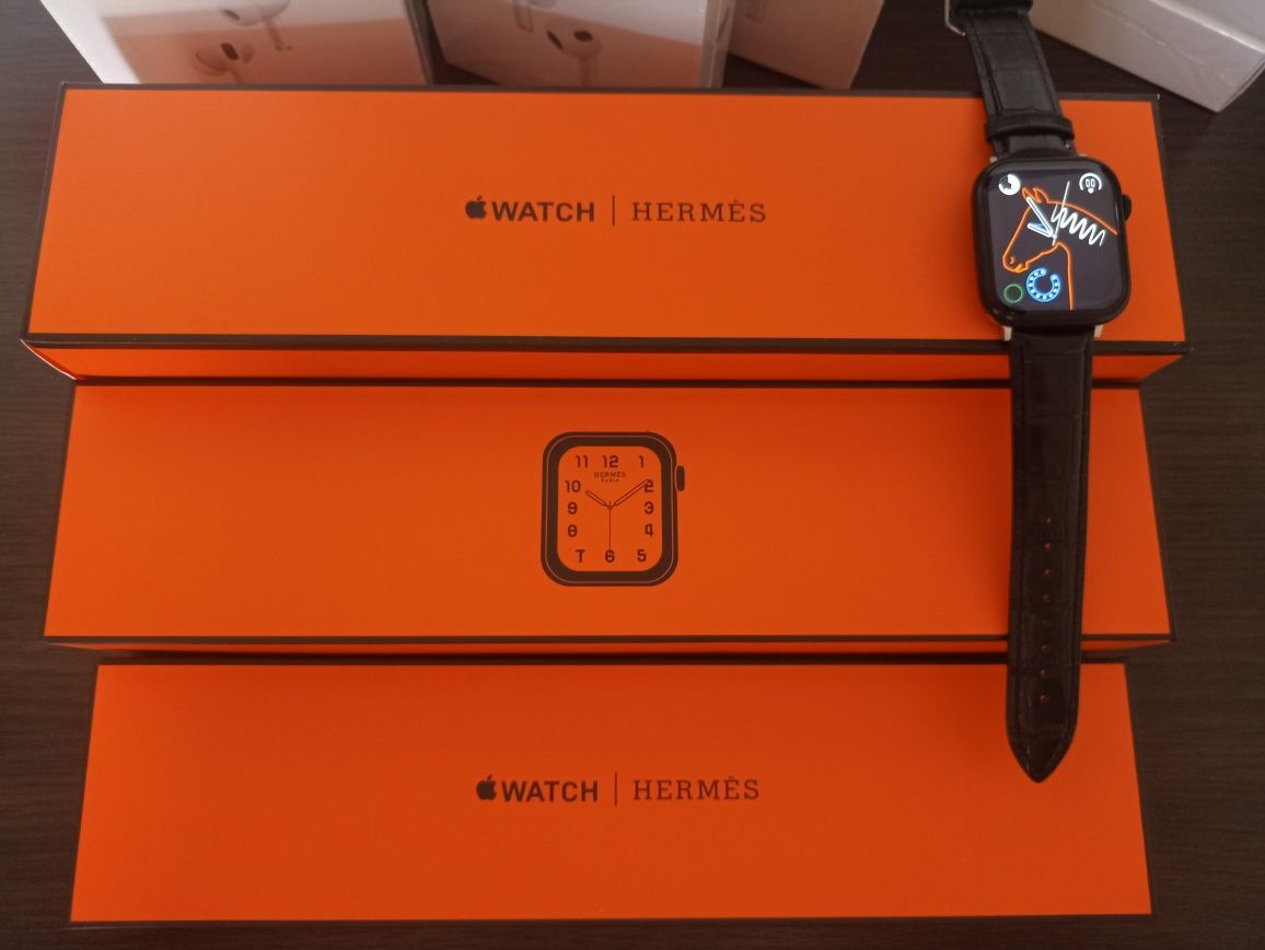Apple Watch Hermes смарт часы смарт сағат сыйлыққа airpods pro н/е 3