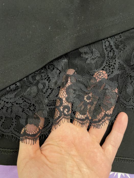 Vand fusta neagra, marimea S, cu dantela