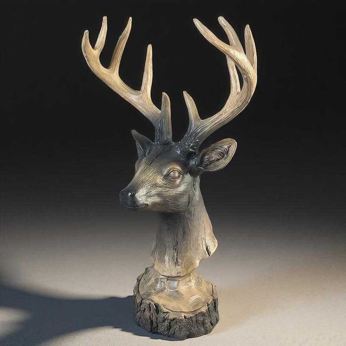 Нова Статуетка Елен - Трофей - Сувенир Еленче с Рога - 36см