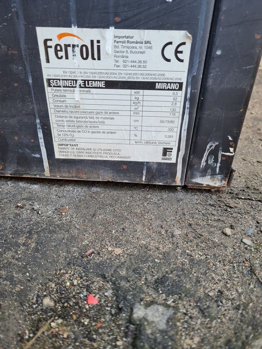 Sobă pentru lemne.
