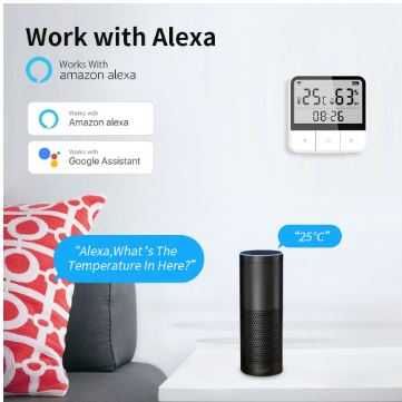 Wi Fi термометър с влагомер за инкубатор (Smart Home, Tuya, Alexa)