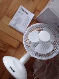 Ventilator portabil, 15 W, 240 V, 46,49 dB, Alb, Diametrul 15 cm