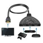 HDMI сплитер, суич (разклонител) 3 входa и 1 изход + Гаранция
