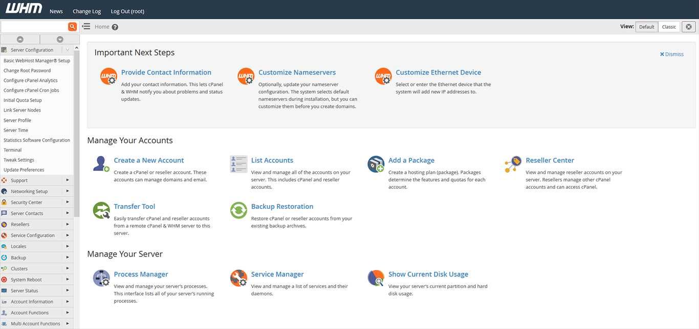 Server. Cpanel. Ubuntu. Texnik.