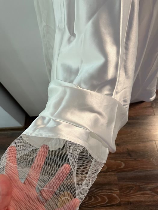 Булченска / официална рокля в бял цвят