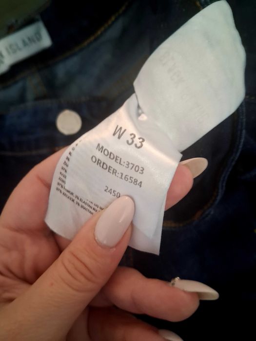 Мъжки дънки ,обличани един път,размер-33