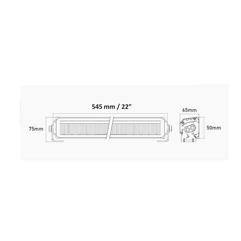 Висококачествен LED BAR диоден прожектор,DRL мъгла, 60W,12-24V,54.5 см