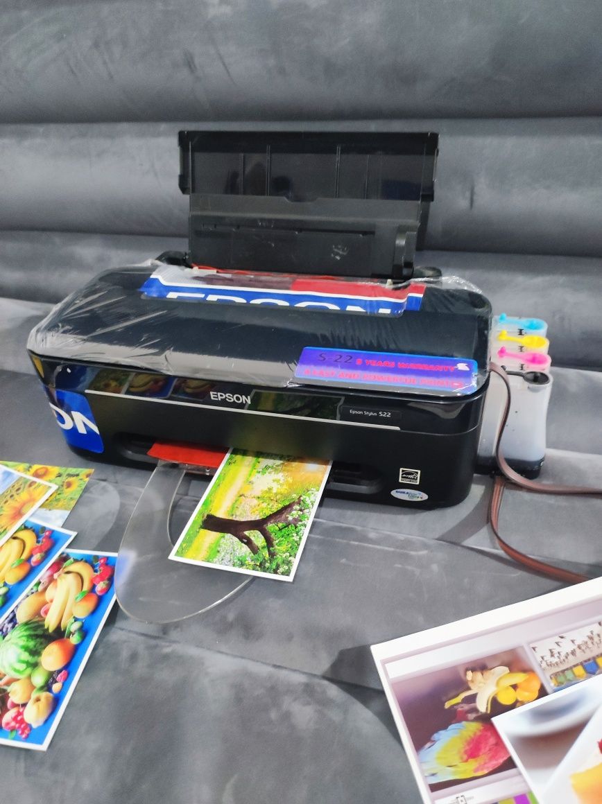 Epson L 22 rangli printer holati idialni zor, zaprafka qilingan tayyor