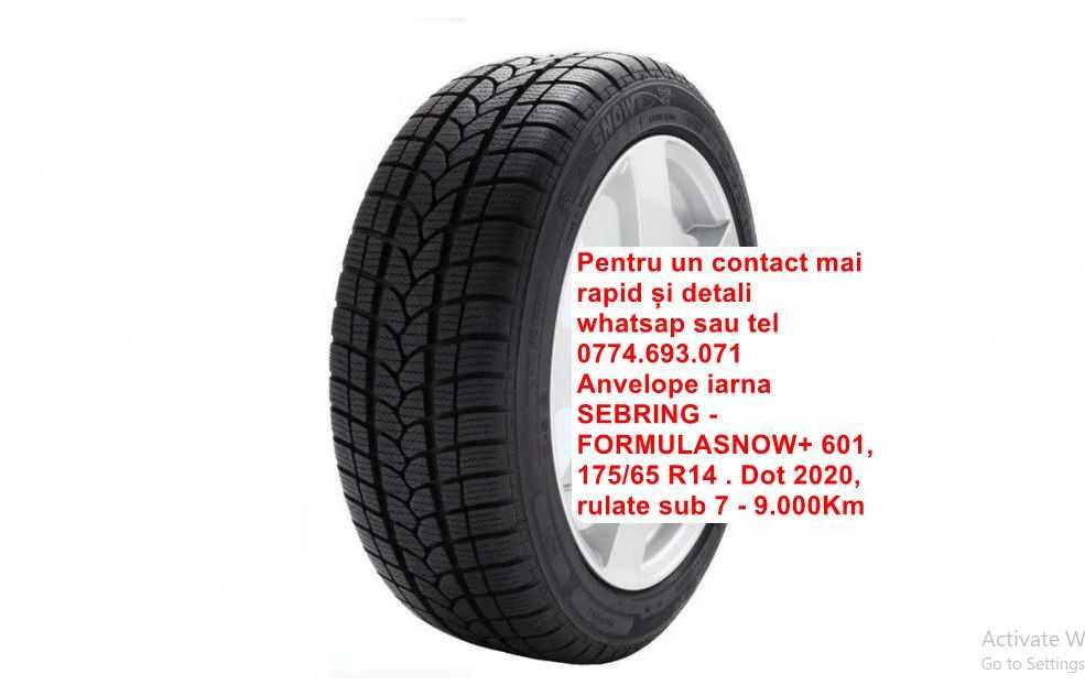 Vand 4 anvelope iarna FORD dot 2020+jante tabla +capace originale Ford