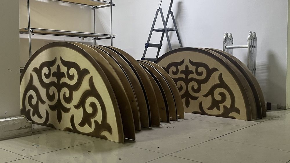 Казахский стол. Жер стол. Жер устел.