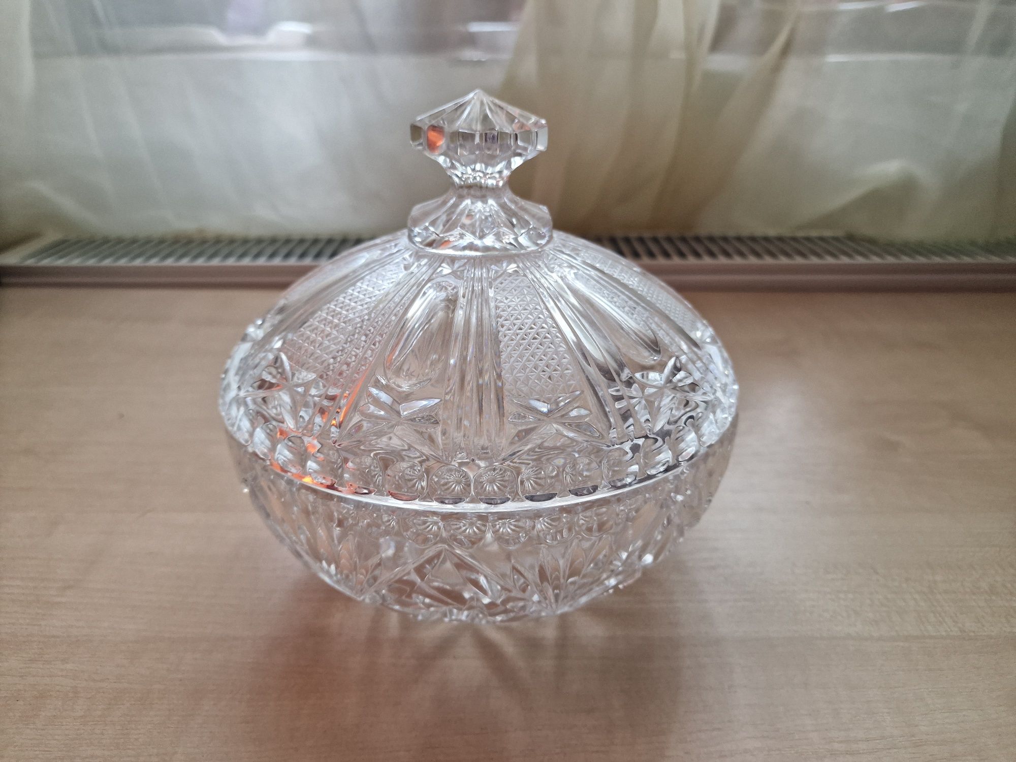 Bomboniera din cristal vintage 18cm