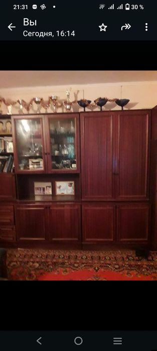 Продам срочно!Гарнитур антикварная из красного дерева.