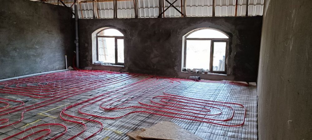 Монтаж тёплого пола!