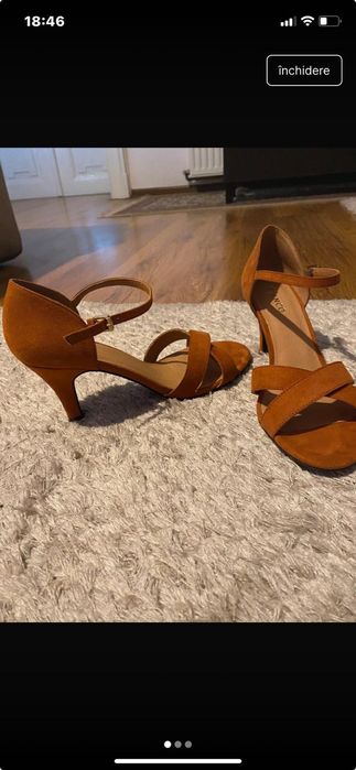And sandale  maro roșcat nr. 39