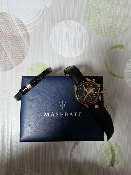 мъжки часовник с гривна maserati
