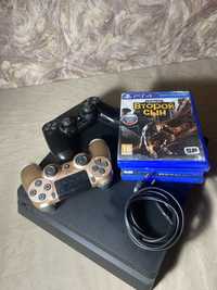 PlayStation 4 в хорошем состоянии (2 геймпада и 6 игр)
