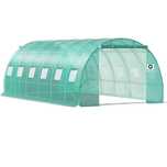 Solar de grădină 6x3x2m, polietilenă 180 g/m2, UV+, țeavă 26 * 0.9mm