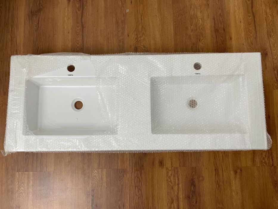 Раковина, двойная, врезная, для ванны