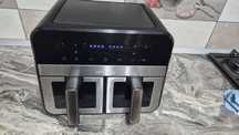 Friteuza cu aer cald, fara ulei, Lehmann Taste, Airfryer, 2400W, 2x4.5