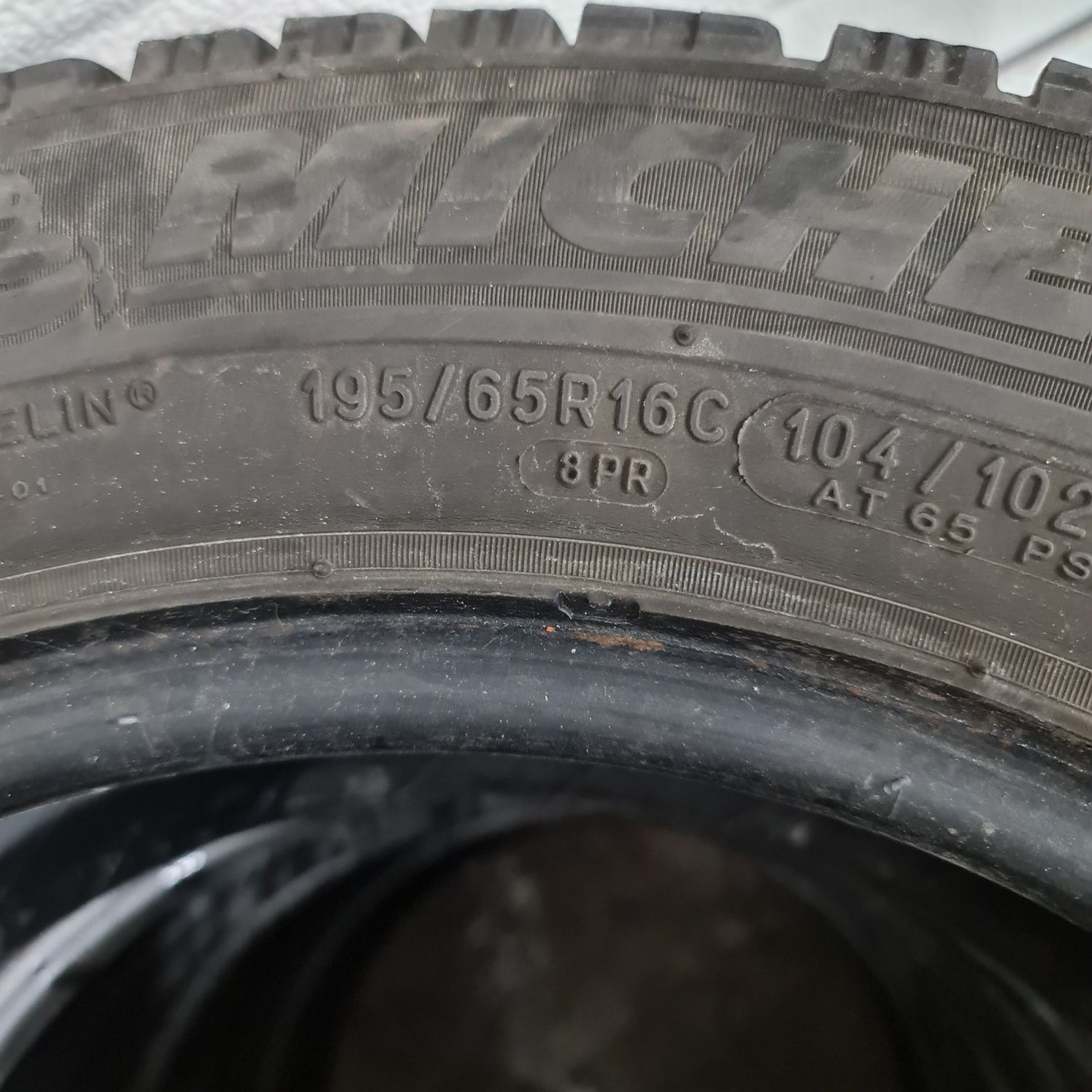 4x 195/65/16C M+S MICHELIN PROFIL 6.7MM DOT 2017 Stare impecabila