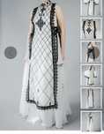 Guler ZESTAL, detasabil, din organza