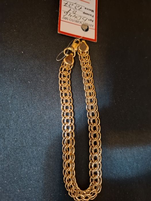 Золотой браслет  рос золото новый