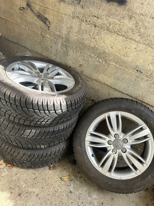 Jante originale audi 5x112 cu anvelope de iarnă 215/60/R17