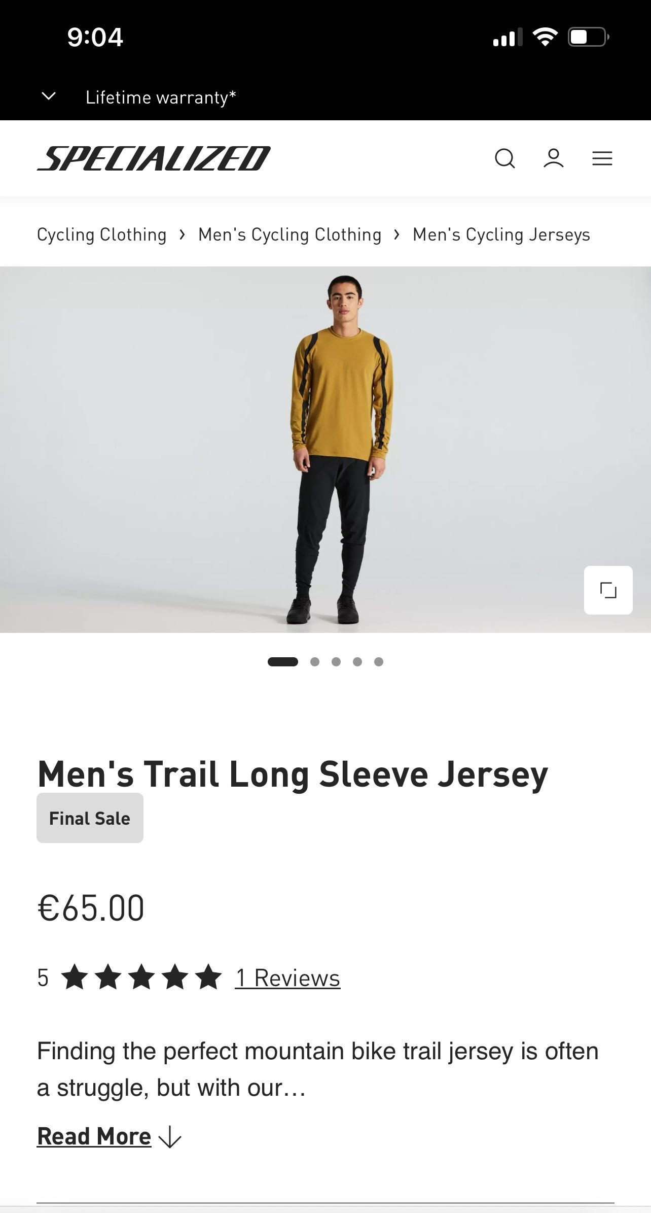 Specialized Jersey Блуза с Дълъг Ръкав за Колоездене – Чисто нова