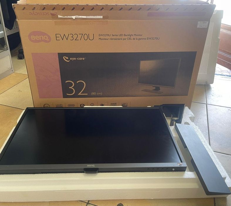 Monitor LED VA Benq EW3270U, 31.5", 4K UHD, DisplayPort, USB C, -A-