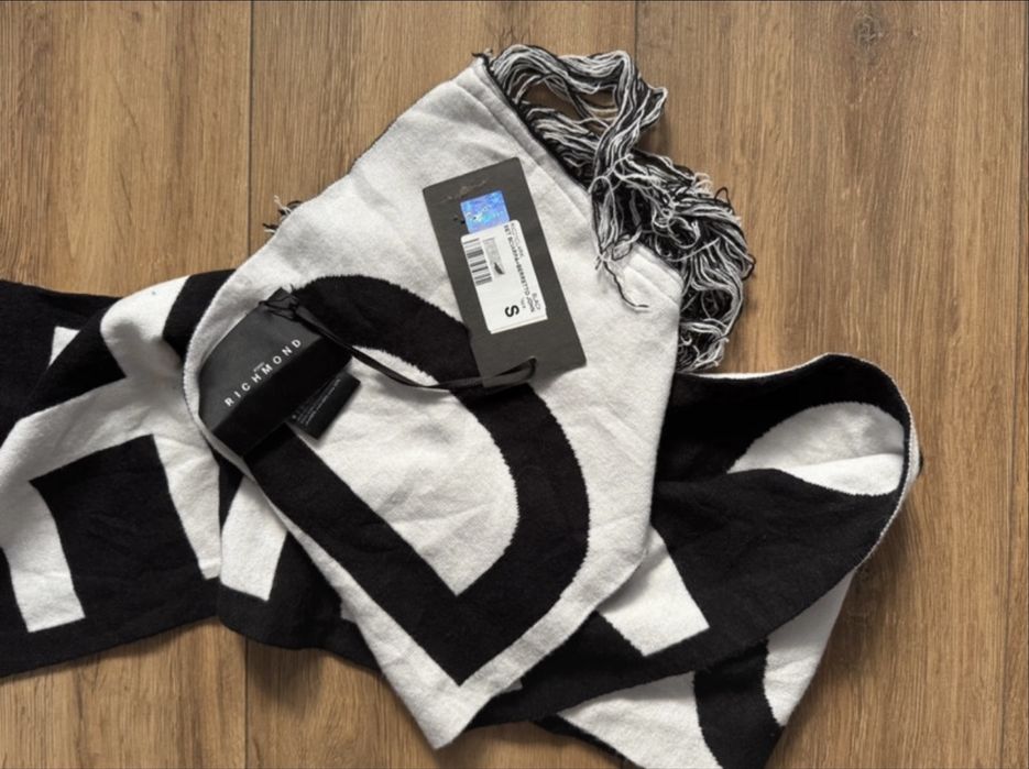 Esarfa John Richmond•Originala•Black&White•NOUA