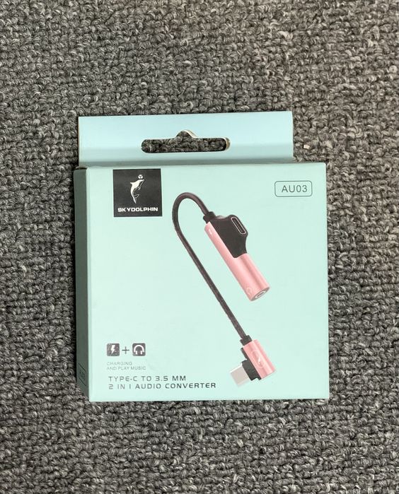 Переходник usb-c - 3.5mm jack, samsung и skydolphin