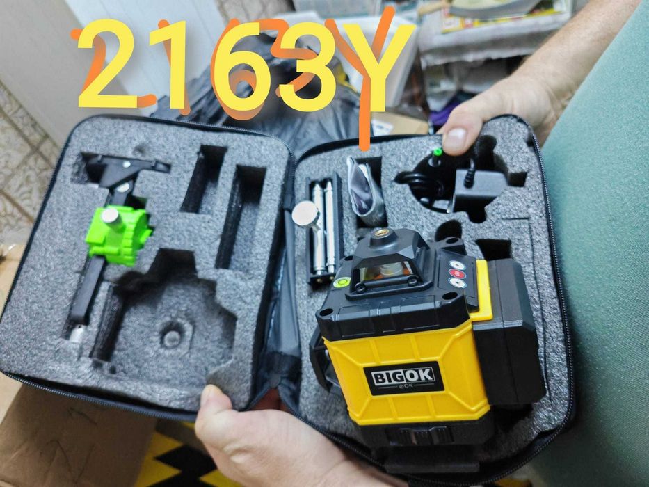 Nivela laser 16linii/4D/360/Full suporți+accesorii