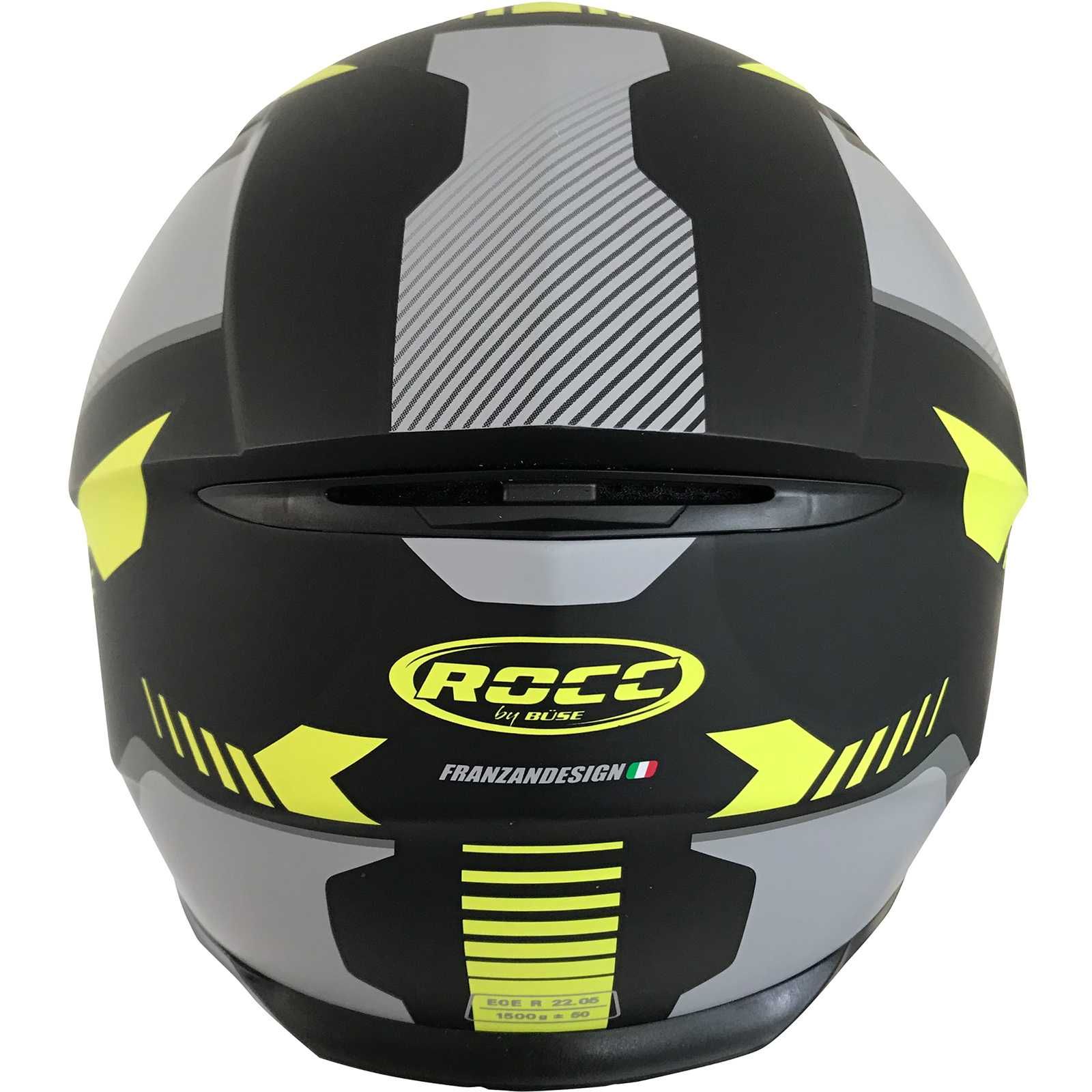 Casca Moto ROCC 453 galben/negru - integrala NOU