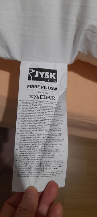 Възглавници 100% гъши пух; синтетична вата
