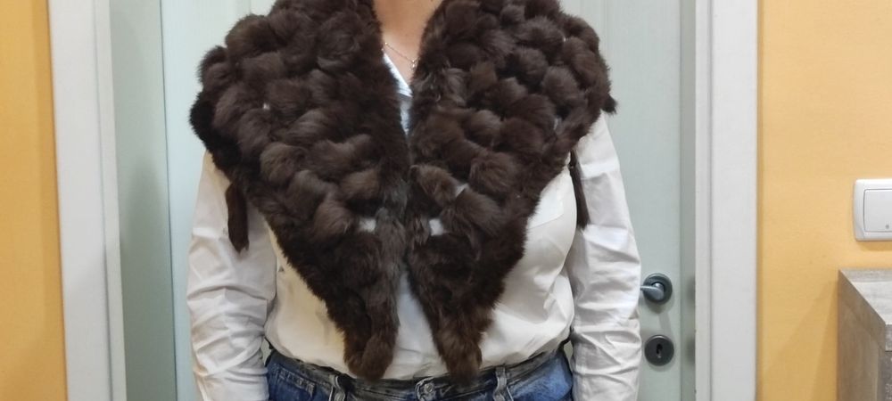 Шал естествен косъм