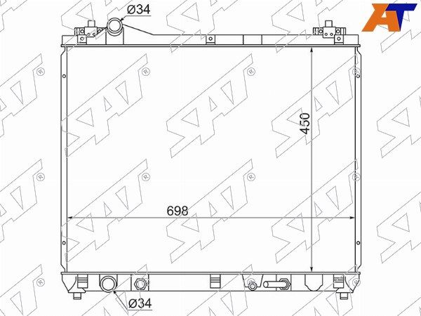 Радиатор Suzuki Grand vitara