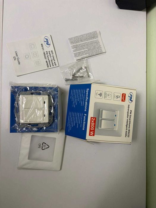 pachet 6 buc  x Întrerupător Dublu Smart PNI WS222 Wi-Fi