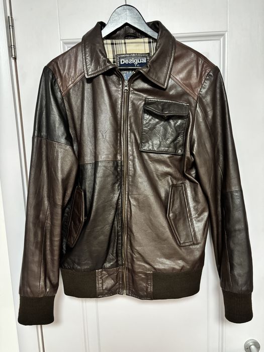 Geaca de piele barbati Desigual M