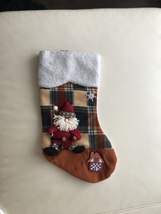 Новогодний носок для подарка, 44 см